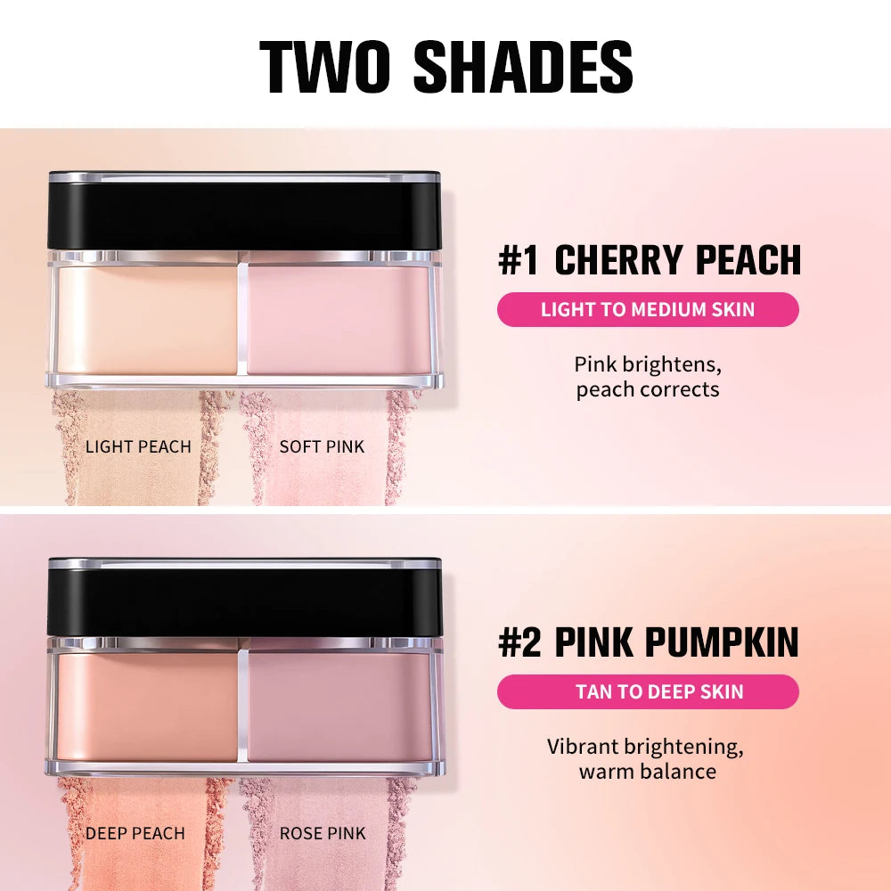 Easy Baking Duo Loose Powder Long Lasting Oil Control Mild Coverage Smooth Matte Finish Correct & Brighten 2 IN 1 Loose Powder - AliExpress 66