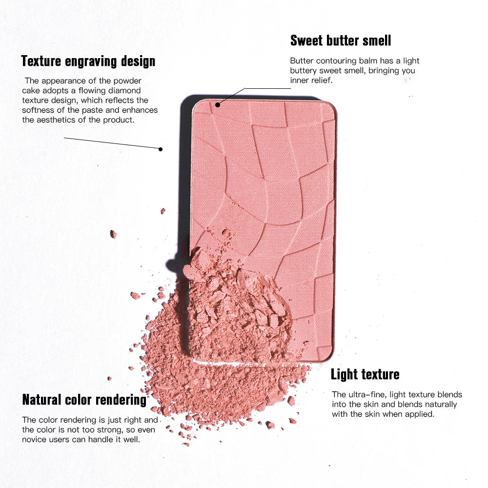 Lakerain Butter Blush Sweat-proof Waterproof Long-lasting Makeup Effect Brightening Even Skin Tones Face Contouring Cosmetics - AliExpress 66