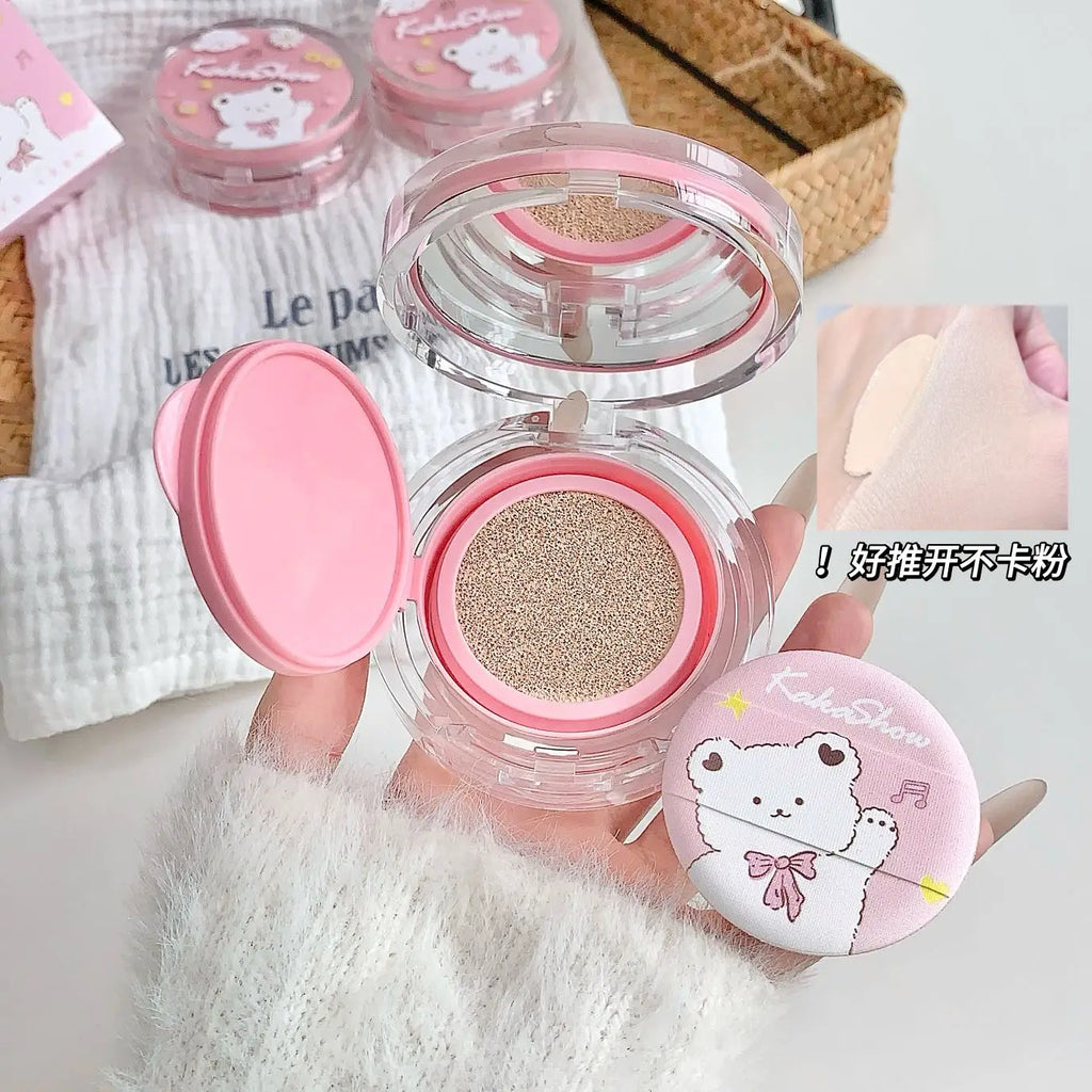 Air Cushion Base Makeup (Light Moisturizing Concealer, Whitening and Oil Controlling Female Base Makeup, and Durable Color Makeu