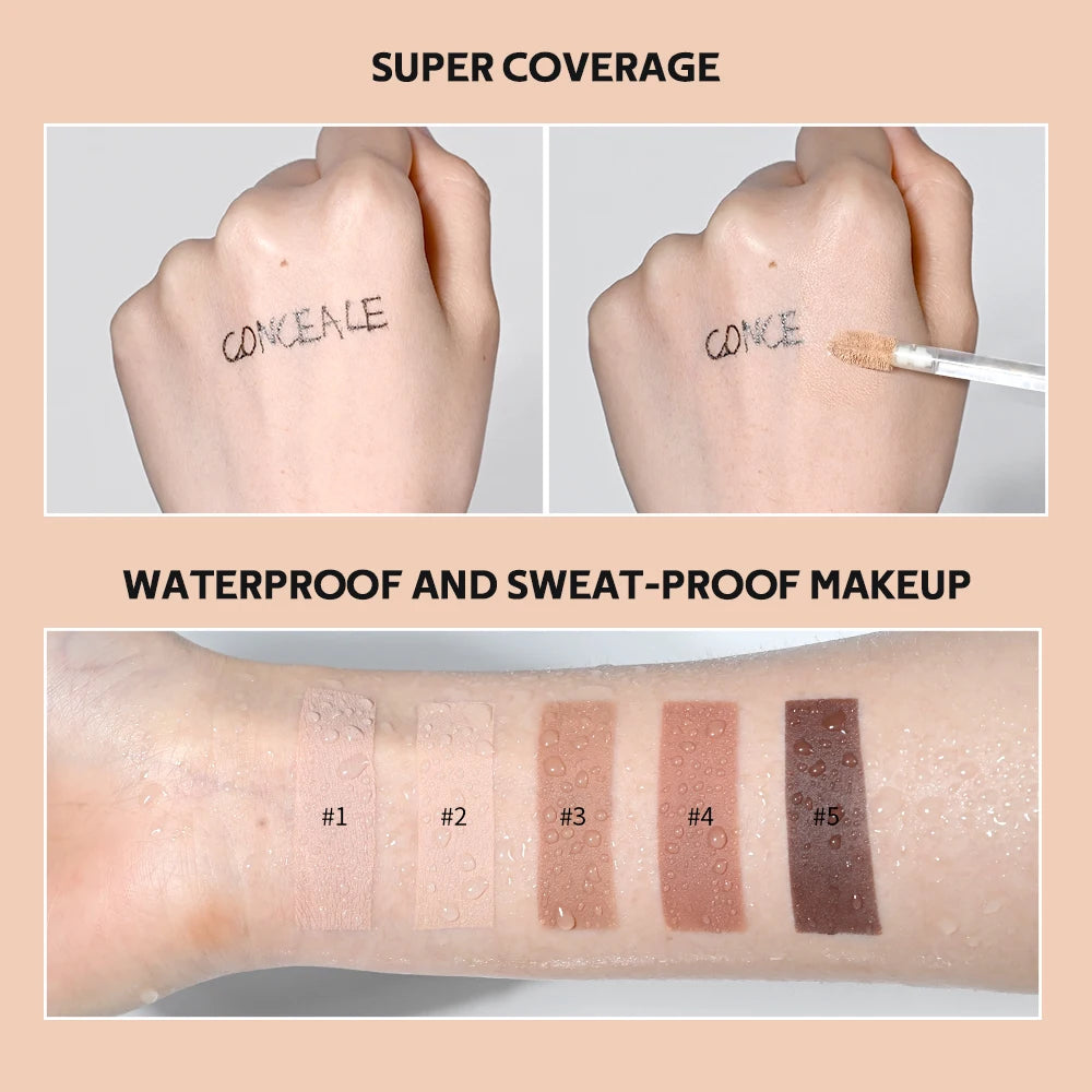 Waterproof Liquid Concealer Matte High Coverage Oil Control Cover Acne Dark Circles Foundation Modify Face Contouring Cosmetics - AliExpress 66
