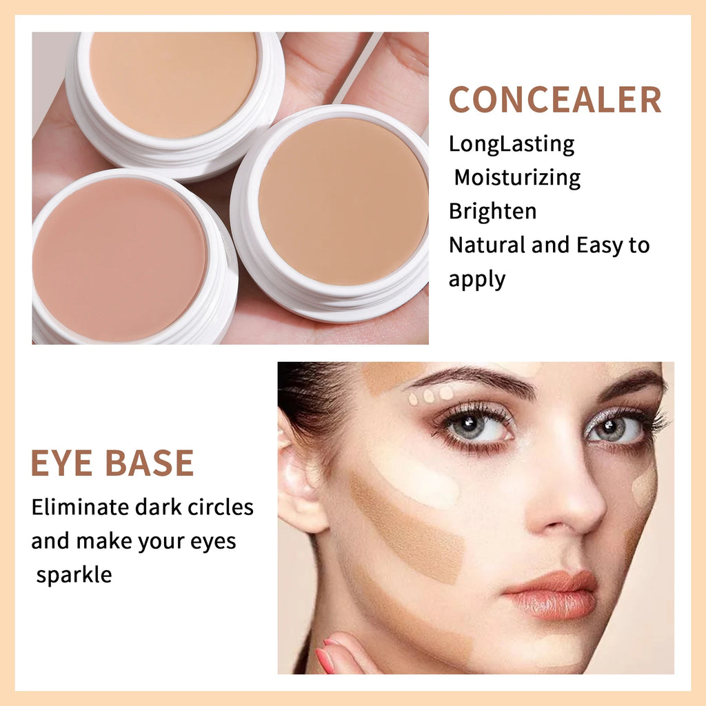 QIC Waterproof & Sweatproof Concealer Cream - Tattoo Coverage, Long-Lasting Foundation, Natural, Full Coverage, All Skin Types - AliExpress 66