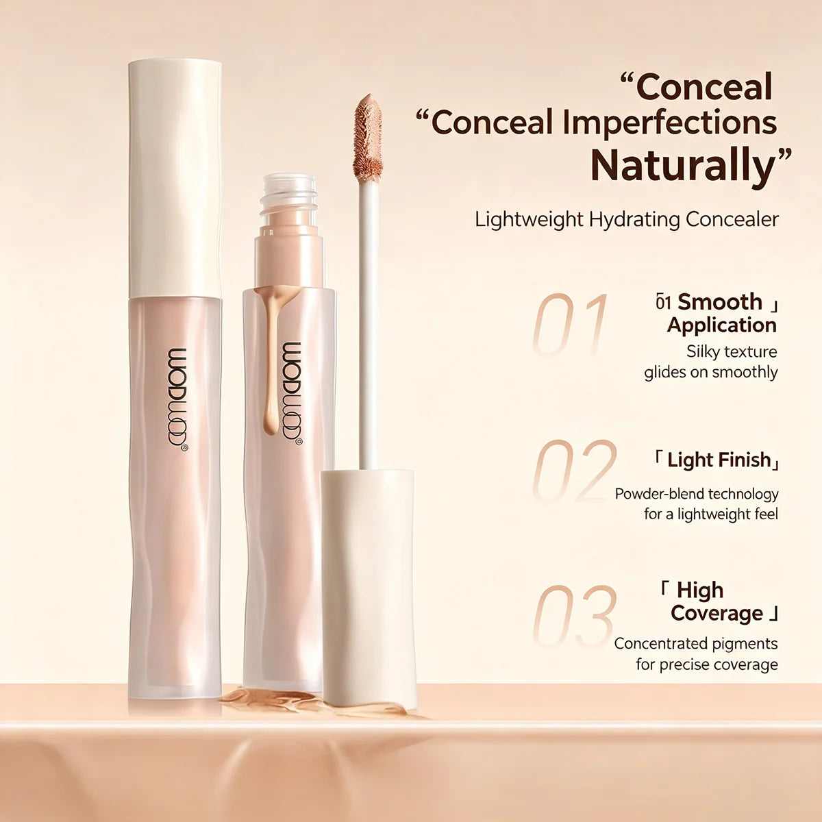Liquid Concealer Matte High Coverage Waterproof Oil Control Moisturizing Long Lasting Concealer Professional Face Makeup