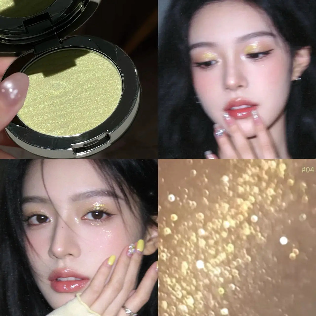 Faiccia Dual Use Eyeshadow Highlighter Sparkling Shimmer Long Lasting Oil Control for Daily Party Looks - AliExpress 66