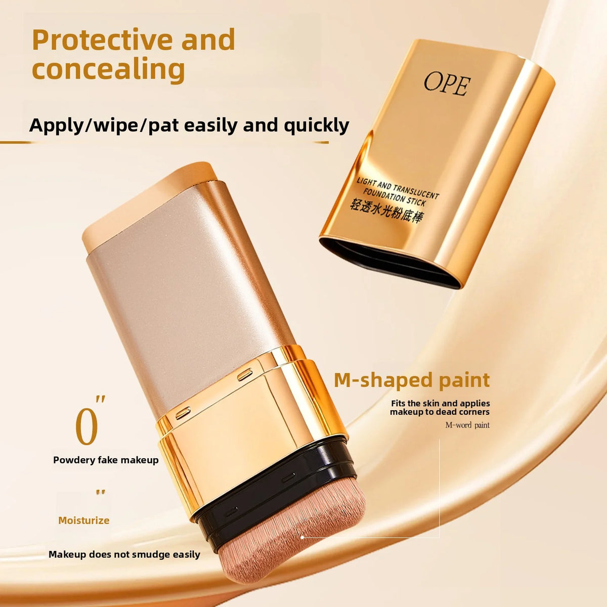 OPE Hydrating Foundation Stick | Non-Cakey, All-Day Moisture & High Coverage for Flawless Dewy Skin - AliExpress 66