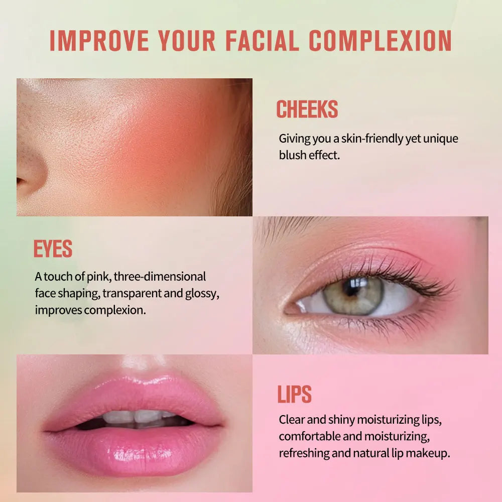 Temperature Change 3-in-1 Cheek Lip Tinted pixiBlush Stick Temperature Change Blush Makeup Products Cosmetic Palette Stick Face - AliExpress 66
