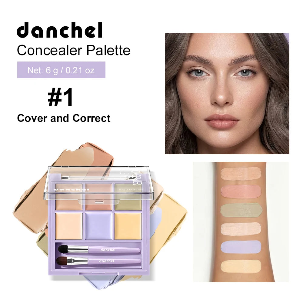 Concealer Palette Matte Finish Decorate Dark Circle Even Skin Tone Concealer,Color Correction,Brightening 3 in 1 Conceal Palette - AliExpress 66