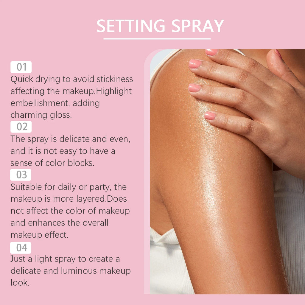 Hoygi Flash Setting Spray Oil Control Waterproof Sweat Proof Long-Lasting Base Makeup for Body Charming Face Fixer Make up Spray - AliExpress 66