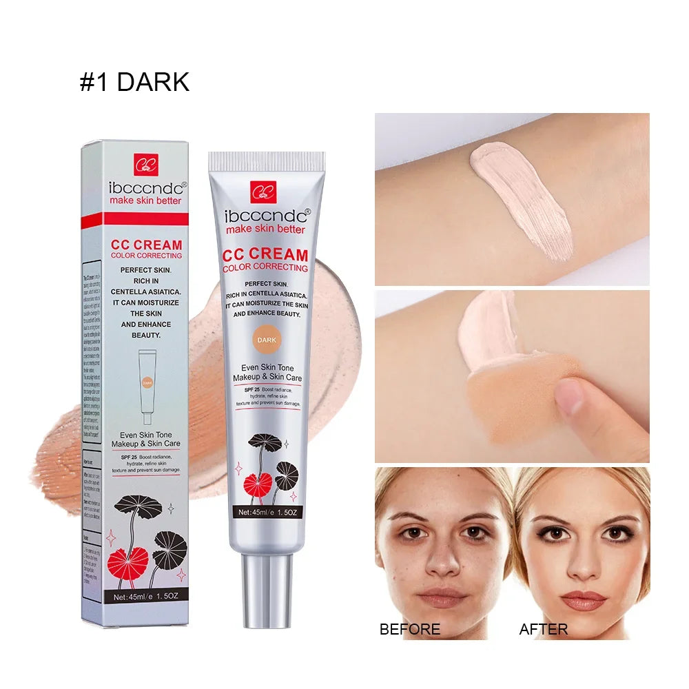 ibcccndc CC Cream Foundation Full Coverage Moisturizing