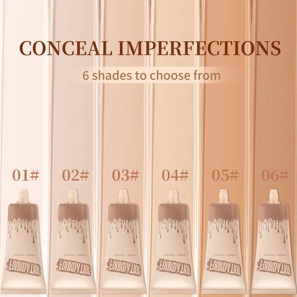 Full Coverage Foundation, Matte Finish Oil-control Liquid Foundation, Covering Blemishes And Dark Spot, Concealer Cream - AliExpress 66