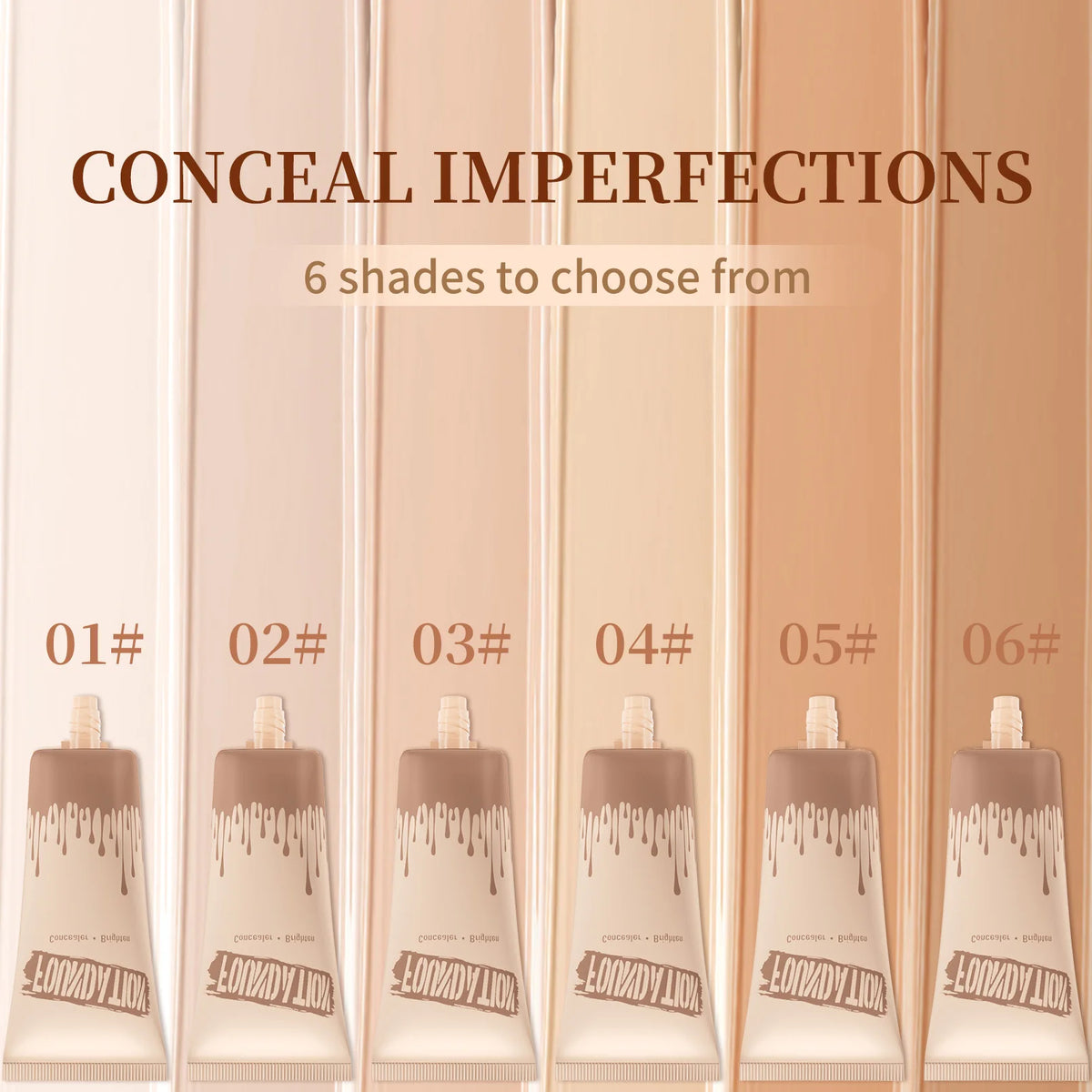 Full Coverage Foundation, Matte Finish Oil-control Liquid Foundation, Covering Blemishes And Dark Spot, Concealer Cream - AliExpress 66