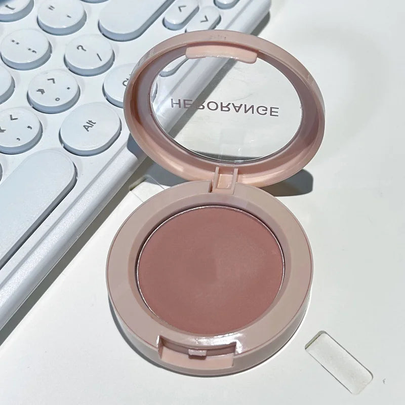 Single Color Blush Silky Texture High Color Rendering No Powder Feeling Low Saturation Long-lasting Natural Matte Blush Cream