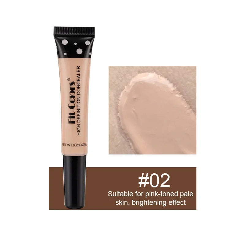 Fit Colors 8 Size Concealer With A Flexible Concealer Moisturizing Liquid Foundation To Cover Dark Circles And Acne Spots - AliExpress 66
