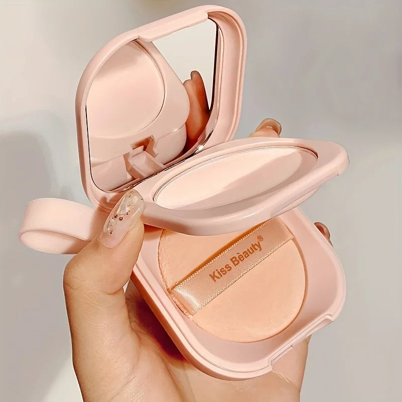 Milk Tea Waterproof Compact Powder - Full Coverage Contour and Concealer, Matte Finish, Double-Layer Portable Setting Powder - AliExpress 66