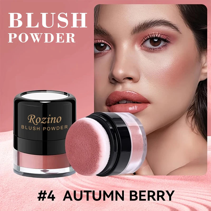 Blush Puff,Naturally Saturated and Buildable,Long-lasting Waterproof Natural Blush,Brightening Complexion,Effortless Application