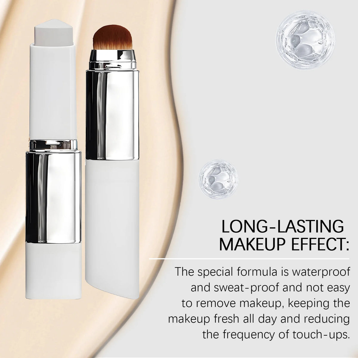 Two-in-One Color-Changing Foundation Stick Long Lasting Lightweight Natural Makeup Fresh and Non-greasy Full Coverage Makeup 13g - AliExpress 66