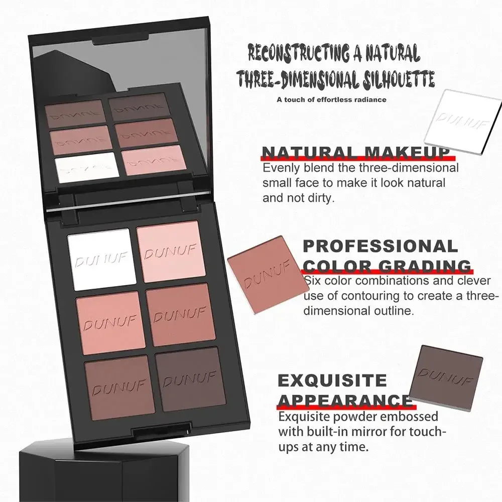 New Cream Highlighter Palette 6 Color Waterproof Face Makeup Long Lasting Blendable Non Greasy Cosmetics Contouring Professional - AliExpress 66