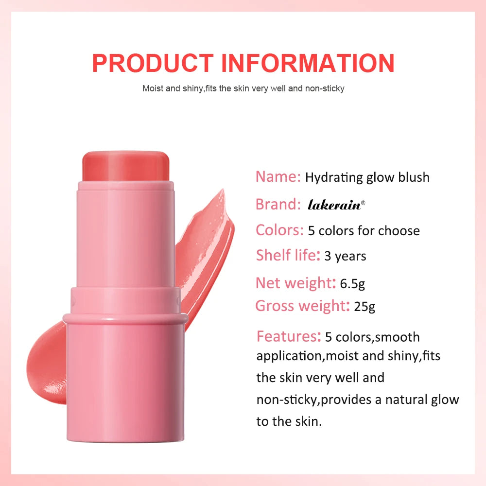 Cooling Water Jelly Blush Face Aqua Glow Pink Vital Girl Moisturizing Blush Natural Long Lasting Blush Stick Makeup For Women - AliExpress 66
