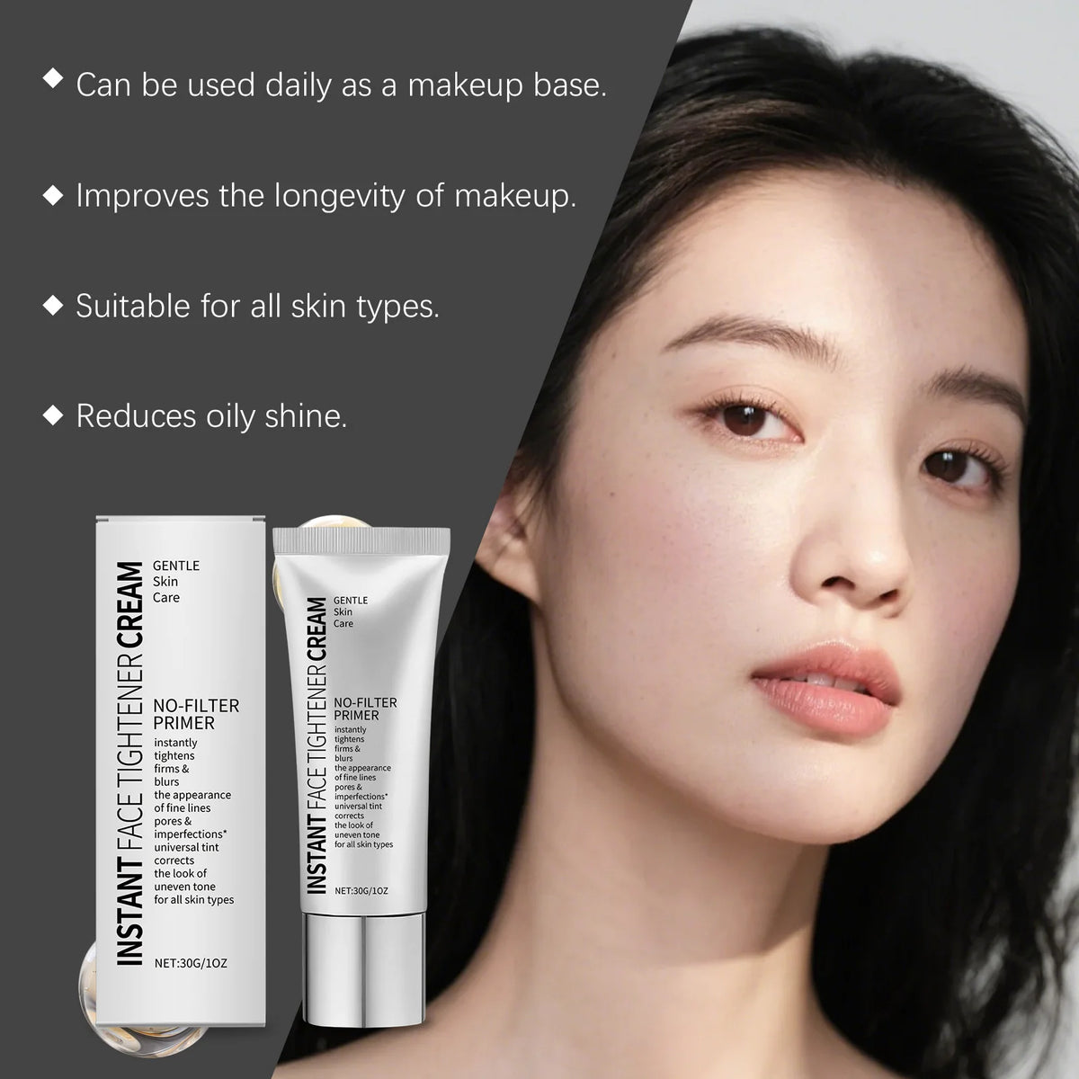 Face Tighten Cream Face Primer Moisturizer Pre-Makeup Isolation Hydrating Base Smoothing Fine Lines Firming Brightening Face Ski - AliExpress 66
