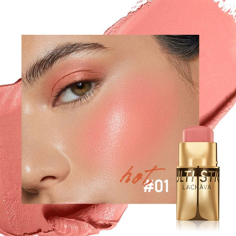 3 in 1 Waterproof Blush Stick For Lips Face Eyes Natural Brightening Makeup Multi Use Beauty Creamy Long Lasting - AliExpress 66