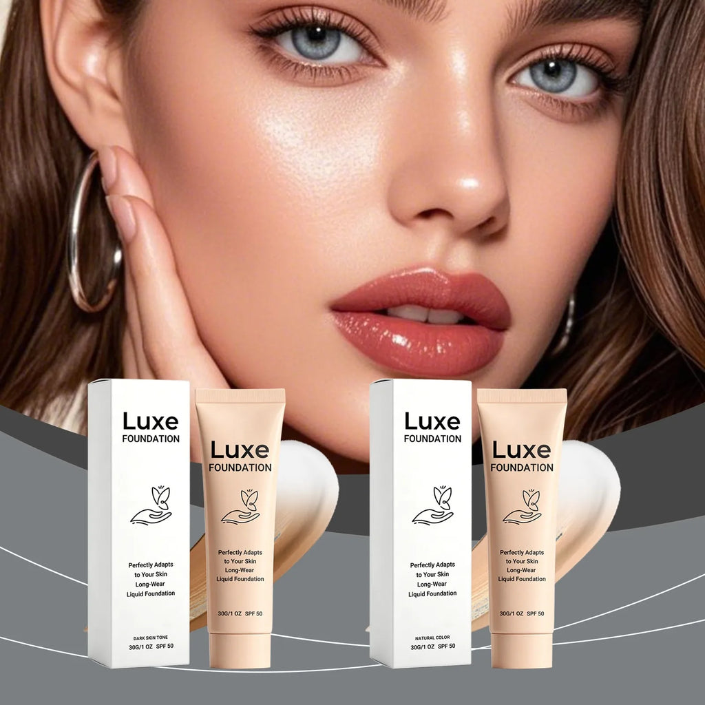 Skin Temperature Adaptive Long Wear Liquid Foundation Light Thin Fit Natural Skin Tone Matching Daily Facial Base Cosmetic 30g