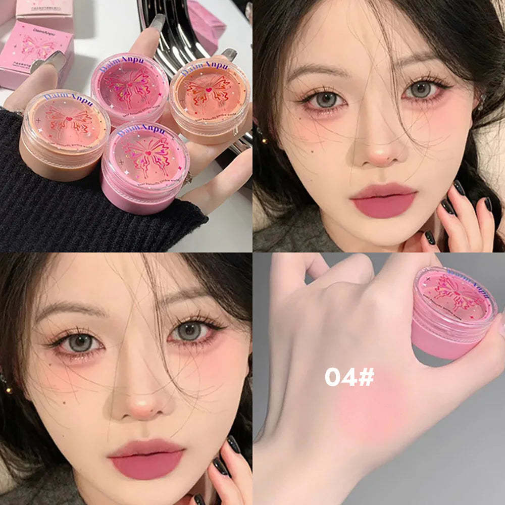 Airy Blush Clay Pigmented Powdery Cream Blusher DaimAnpu Long-Lasting Tender Look Uplifting Color Matte Girlish Blush - AliExpress 66
