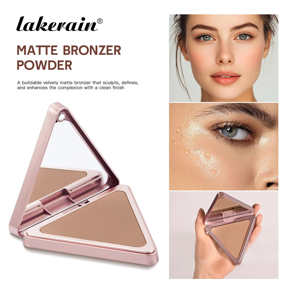 Matte Bronzer Powder Long-Lasting Makeup Effect Waterproof Sweatproof Setting Powder Oil Control Bronzers Smooth Face Makeup - AliExpress 66