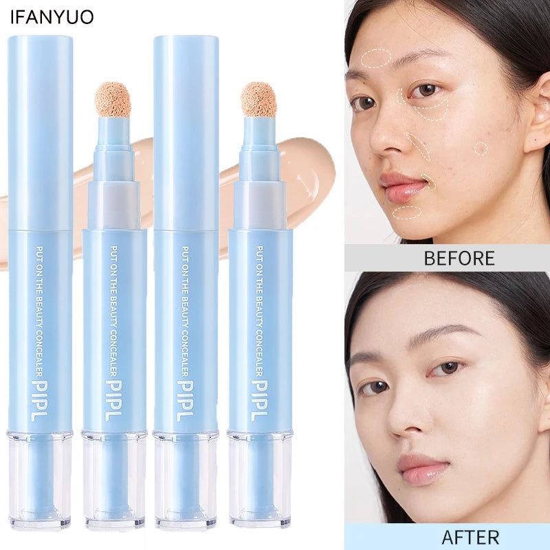 Liquid Concealer Pen Highlighter Stick Full Cover Contouring Foundation Brightener Dark Circles Freckles Acne Contouring Makeup - AliExpress 66