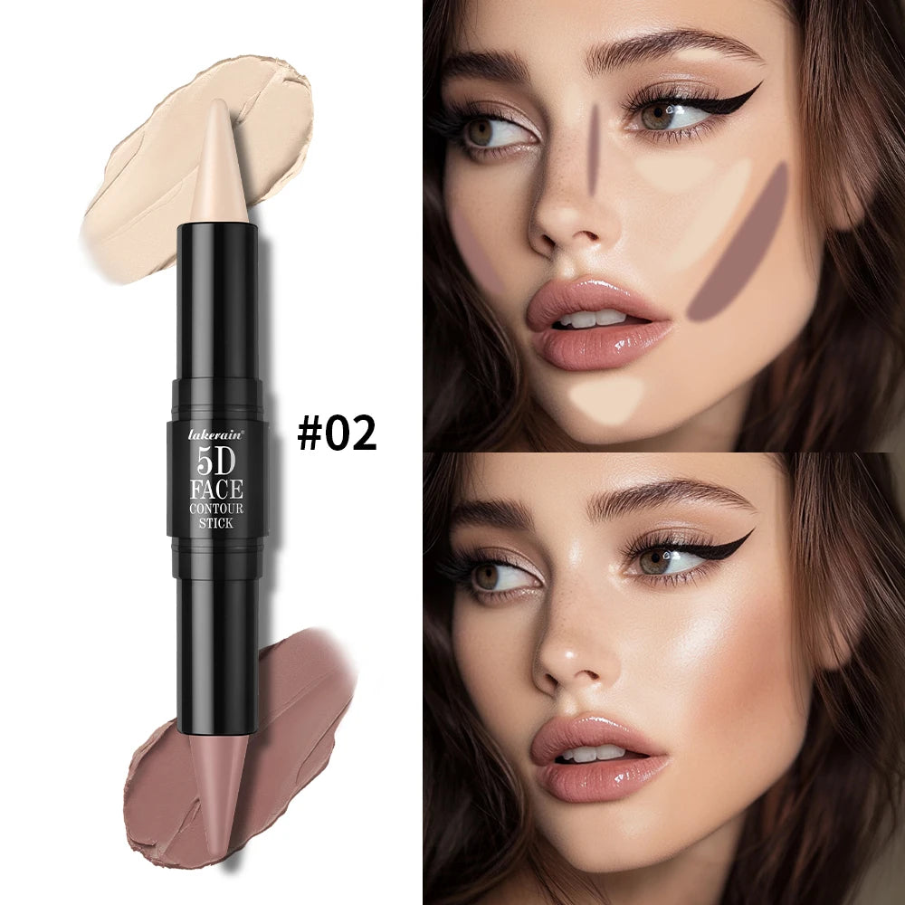 Dual Ended Contour Stick Foundation Concealer Long Lasting Dark Circle Correcting Contour Concealer Makeup Highlighter Cosmetics - AliExpress 66