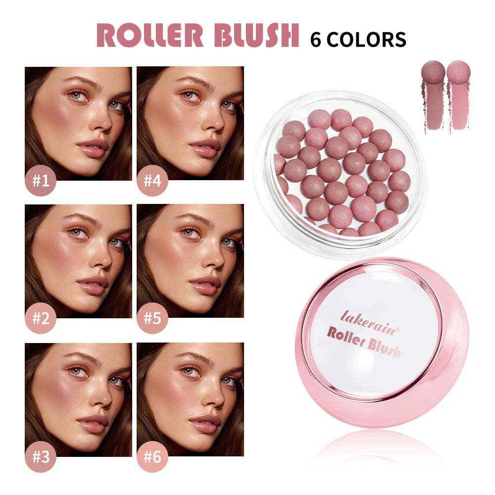 lakerain Spherical Blush Roll-on Natural Shimmer 6 Colors