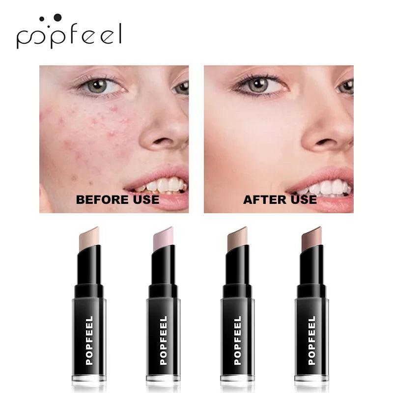 POPFEEL 3D Shimmer Contour Highlighter Cream Concealer Stick Multi-purpose Face Brightening Shading Makeup Cosmetic