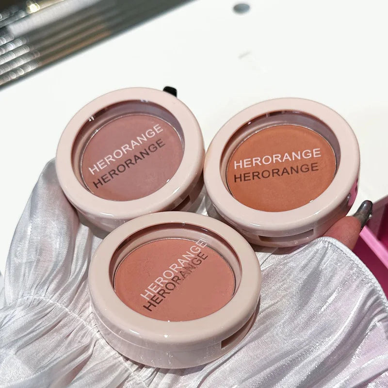 Single Color Blush Silky Texture High Color Rendering No Powder Feeling Low Saturation Long-lasting Natural Matte Blush Cream