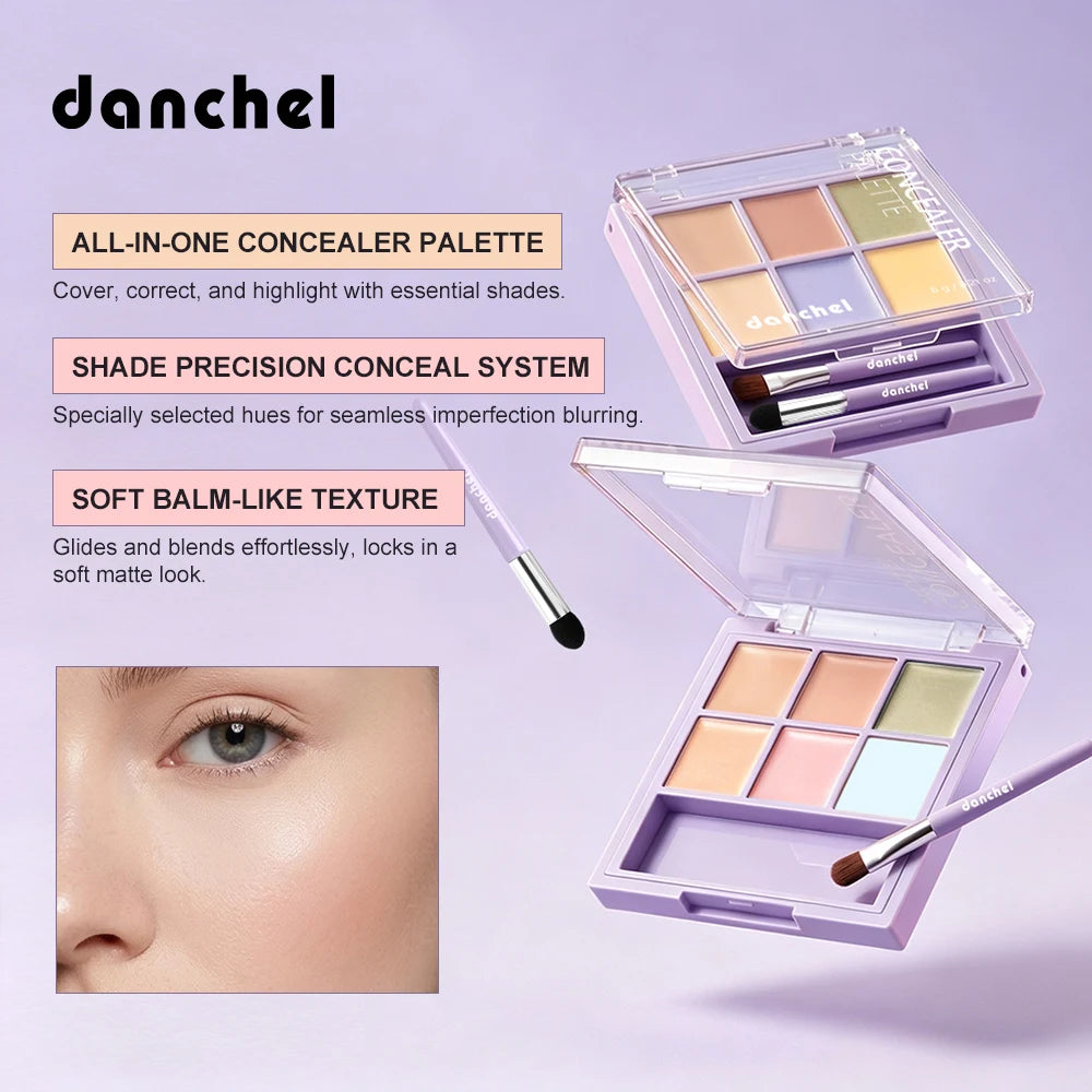 Concealer Palette Matte Finish Decorate Dark Circle Even Skin Tone Concealer,Color Correction,Brightening 3 in 1 Conceal Palette - AliExpress 66