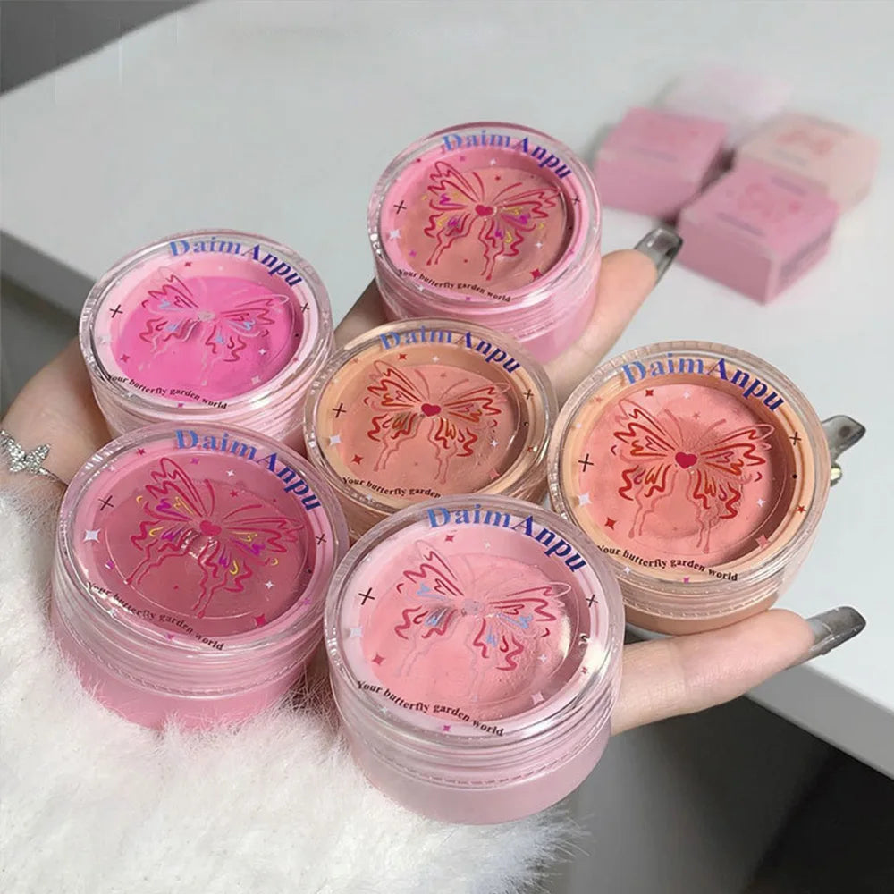 Airy Blush Clay Pigmented Powdery Cream Blusher DaimAnpu Long-Lasting Tender Look Uplifting Color Matte Girlish Blush - AliExpress 66