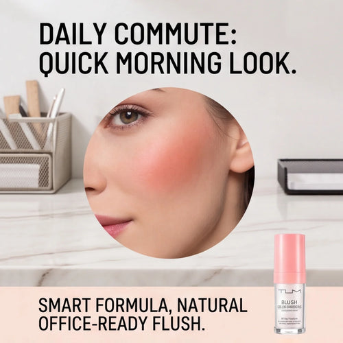 1set Tlm Foundation and Blush Foundation, Naturally Tinted Liquid Foundation, Long-Lasting and Moisturizing, Waterproof and Sweat-Resistant - AliExpress 66