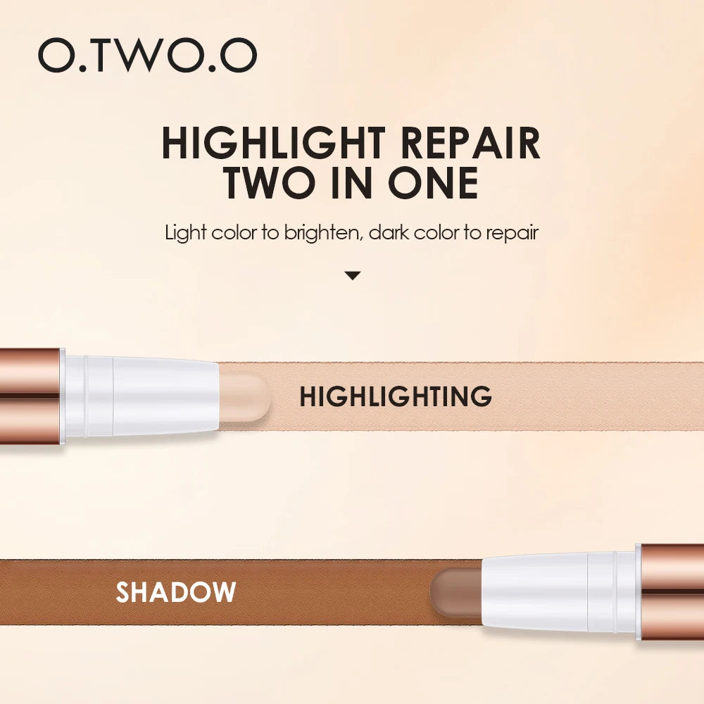 Wholesale O.TWO.O Contour Stick Double Head Contour Pen Waterproof Matte Finish Highlighters Shadow Contouring Pencil - AliExpress 66