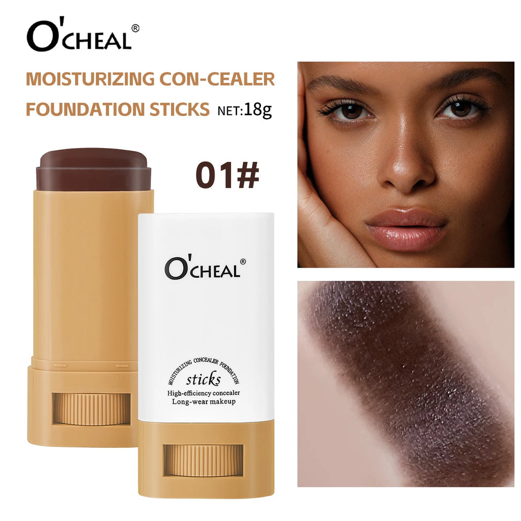 O'cheal Face Foundation Sticks Moisturizing Concealer Contouring Cream Matte Bronzer Face Brighten Makeup Beauty Cosmestic