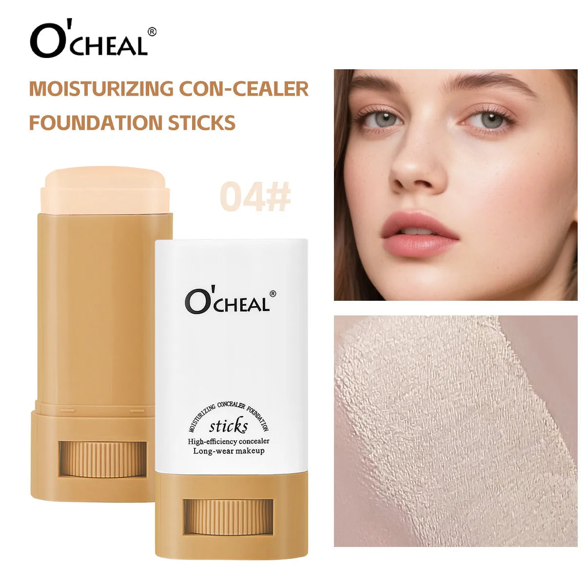 Waterproof Concealer Stick Lightweight Foundation Long Lasting Moisturizing Cover Blemishes Natural Finish Brightening Makeup - AliExpress 66