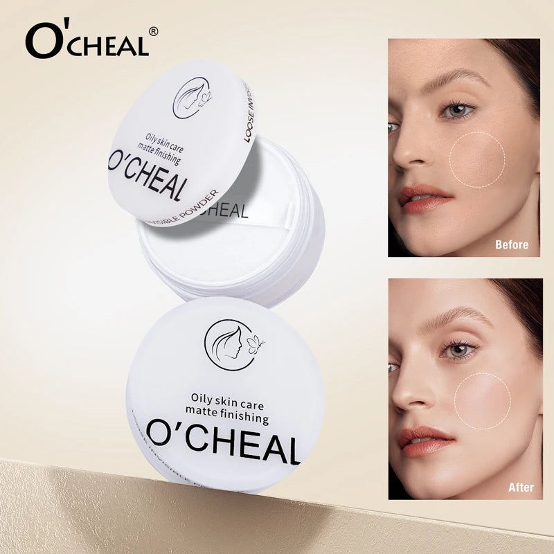 O'CHEAL Loose Invisible Powder Oil Control Waterproof Soft-focus Skin Smoothing Lightweight luminous Long-lasting Powder Makeup - AliExpress 66