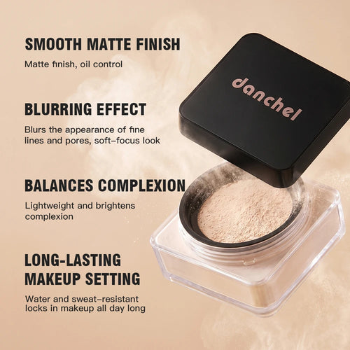 8 Shades Loose Baking Setting Powder Matte Oil Control Waterproof Sweat Resistant Longwear Brightening Face Cosmetic Blur Pores