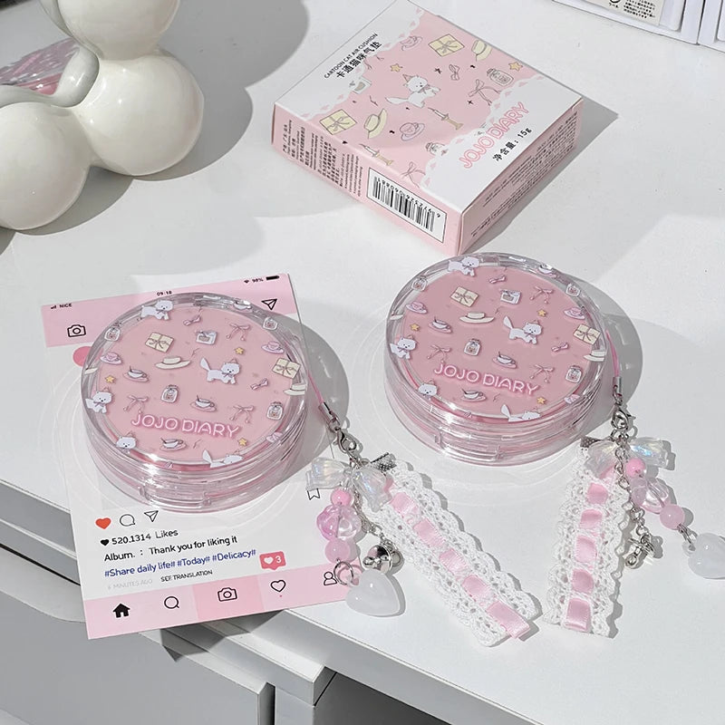 Cute Cat Air Cushion Compact Cream Hydrated High Coverage Foundation Oil Control Concealer BB Cream Korean Makeup Base Cosmetic - AliExpress 66
