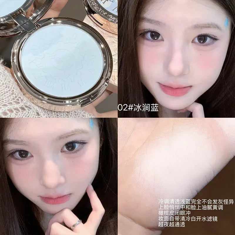 Matte Finishing Powder Face Brightening & 3D Contour,Natural Water-Glow,Oil-Control Long-Wear Pressed Powder Makeup - AliExpress 66