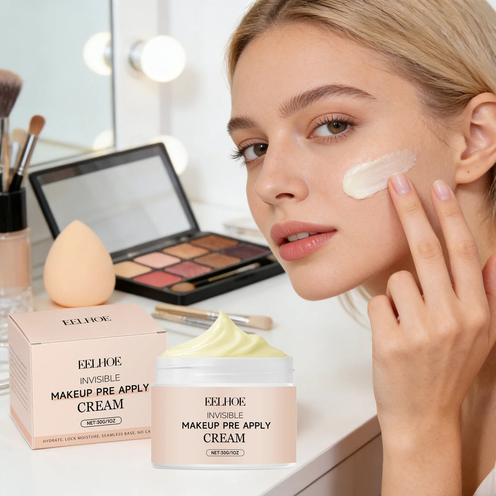 Pre Primer Invisible Makeup Waterproof Minimize Pore Brightening Skin Tone Natural Isolation Pre Apply Cream Primer Makeup 30g - AliExpress 66