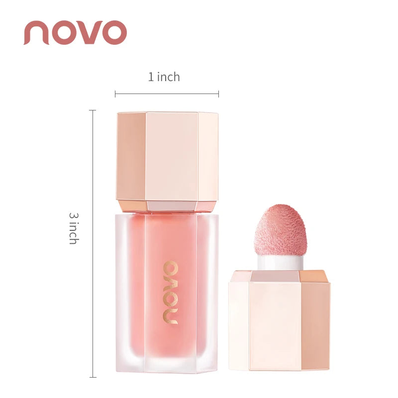 NOVO Oxygen Moisturizing Liquid Powder Blusher Is Smooth and Smooth, Easy To Push Away Daily Life Enhancing Color Makeup