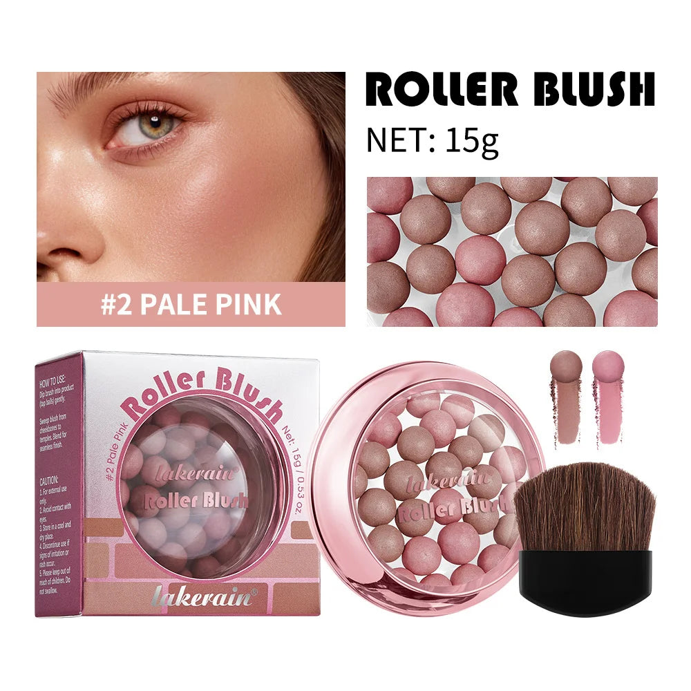 lakerain Spherical Blush Roll-on Natural Shimmer 6 Colors