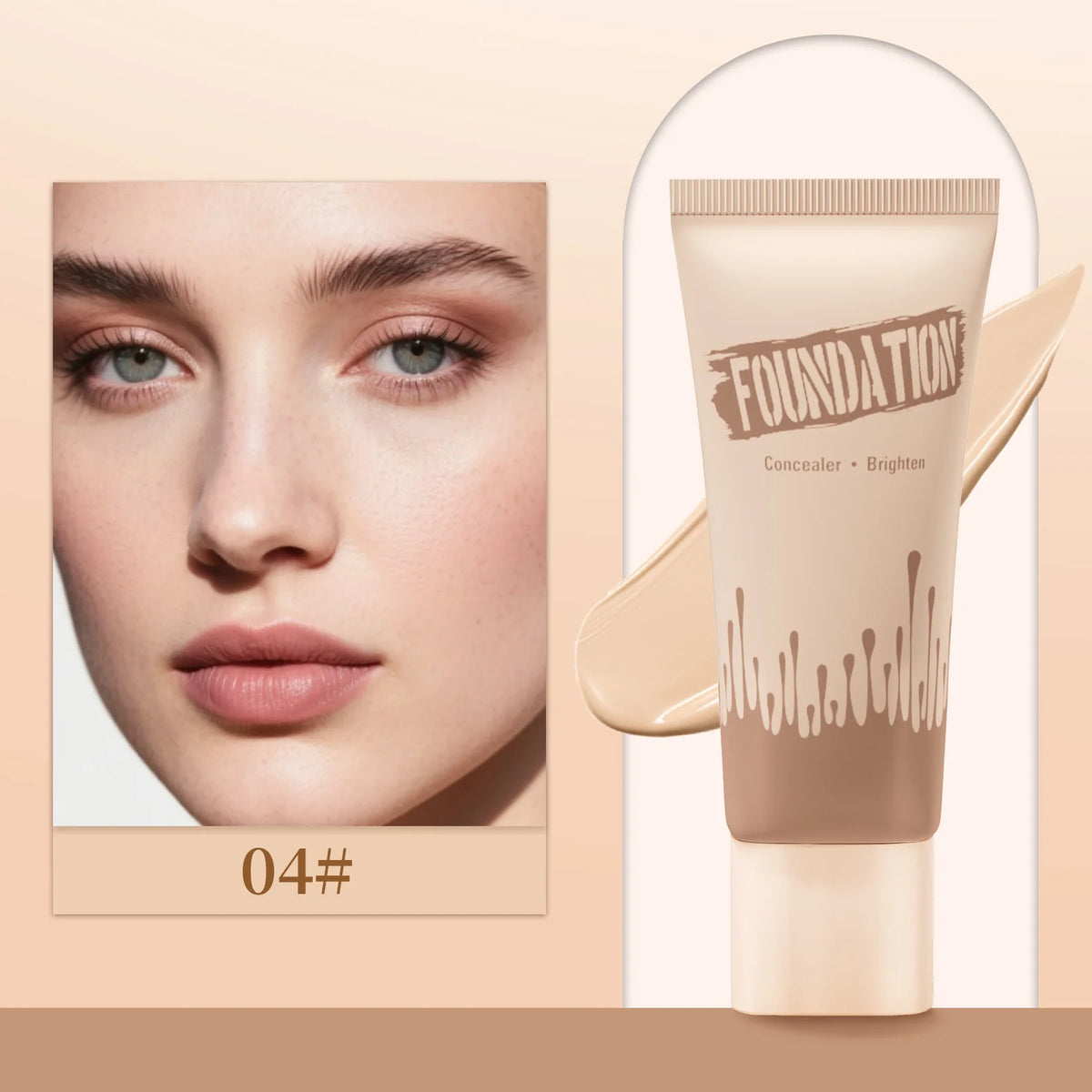 Full Coverage Foundation, Matte Finish Oil-control Liquid Foundation, Covering Blemishes And Dark Spot, Concealer Cream - AliExpress 66