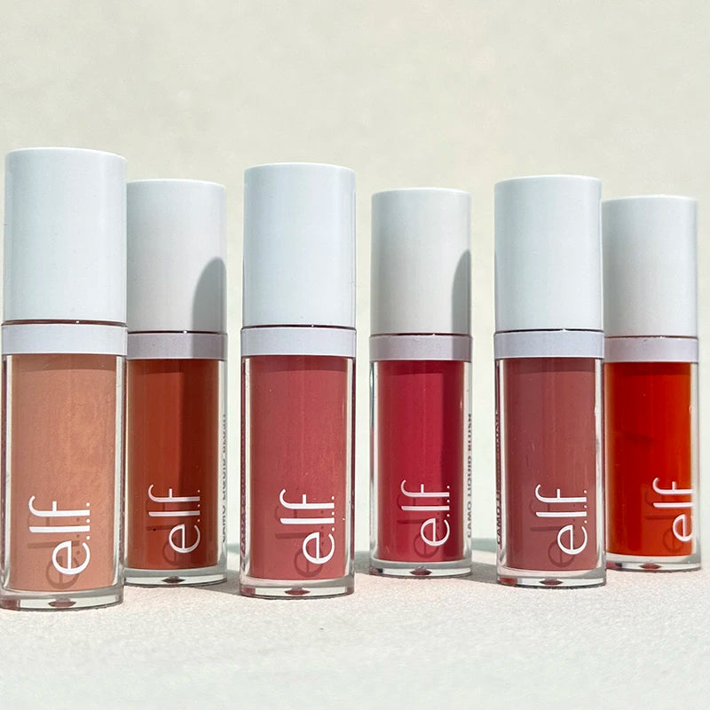 New ELF Liquid Blush Matte Sponge Head Blusher Natural Lasting Brighten Facial Contour Blush Tint Shapes Facial Contours Makeup