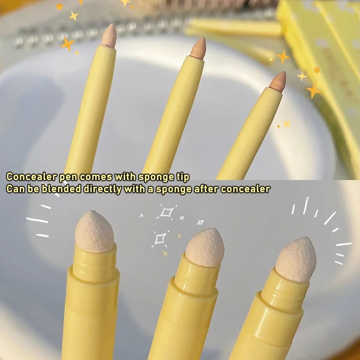 Full Cover Concealer Stick Pencil Conceal Spot Blemish Cream Foundation Waterproof Double-ended Contour Makeup Tool Cosmetic - AliExpress 66