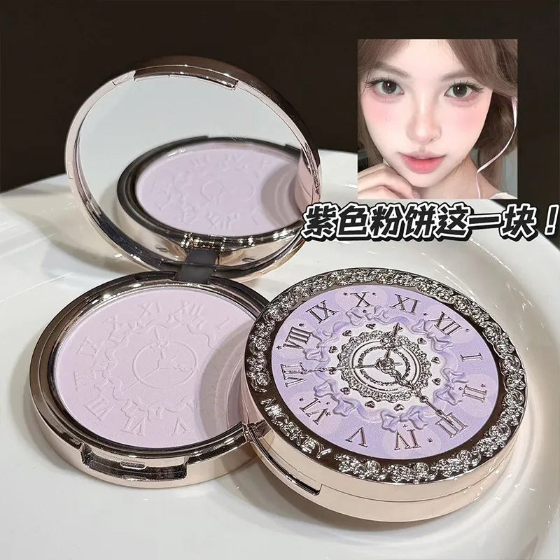 Matte Finishing Powder Face Brightening & 3D Contour,Natural Water-Glow,Oil-Control Long-Wear Pressed Powder Makeup - AliExpress 66