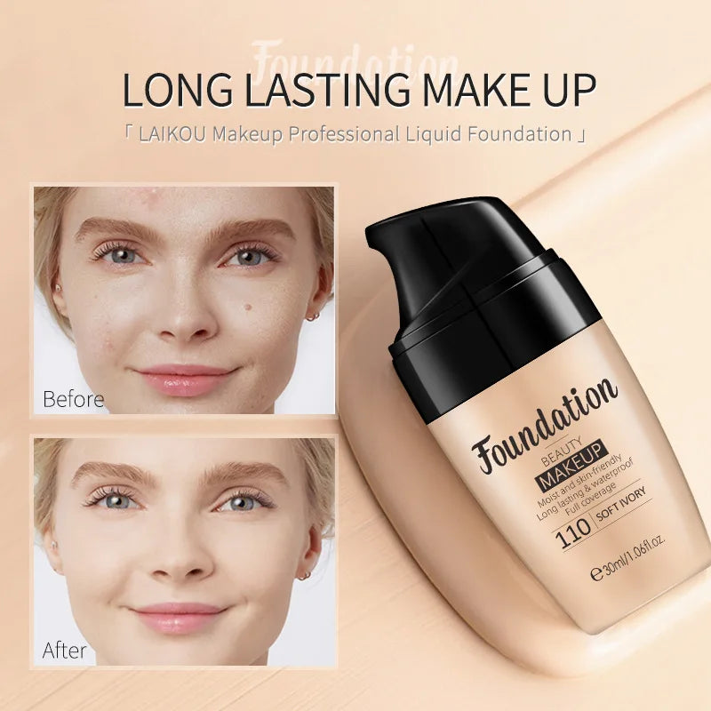 LAIKOU 30ml Waterproof Foundation Matte Concealer