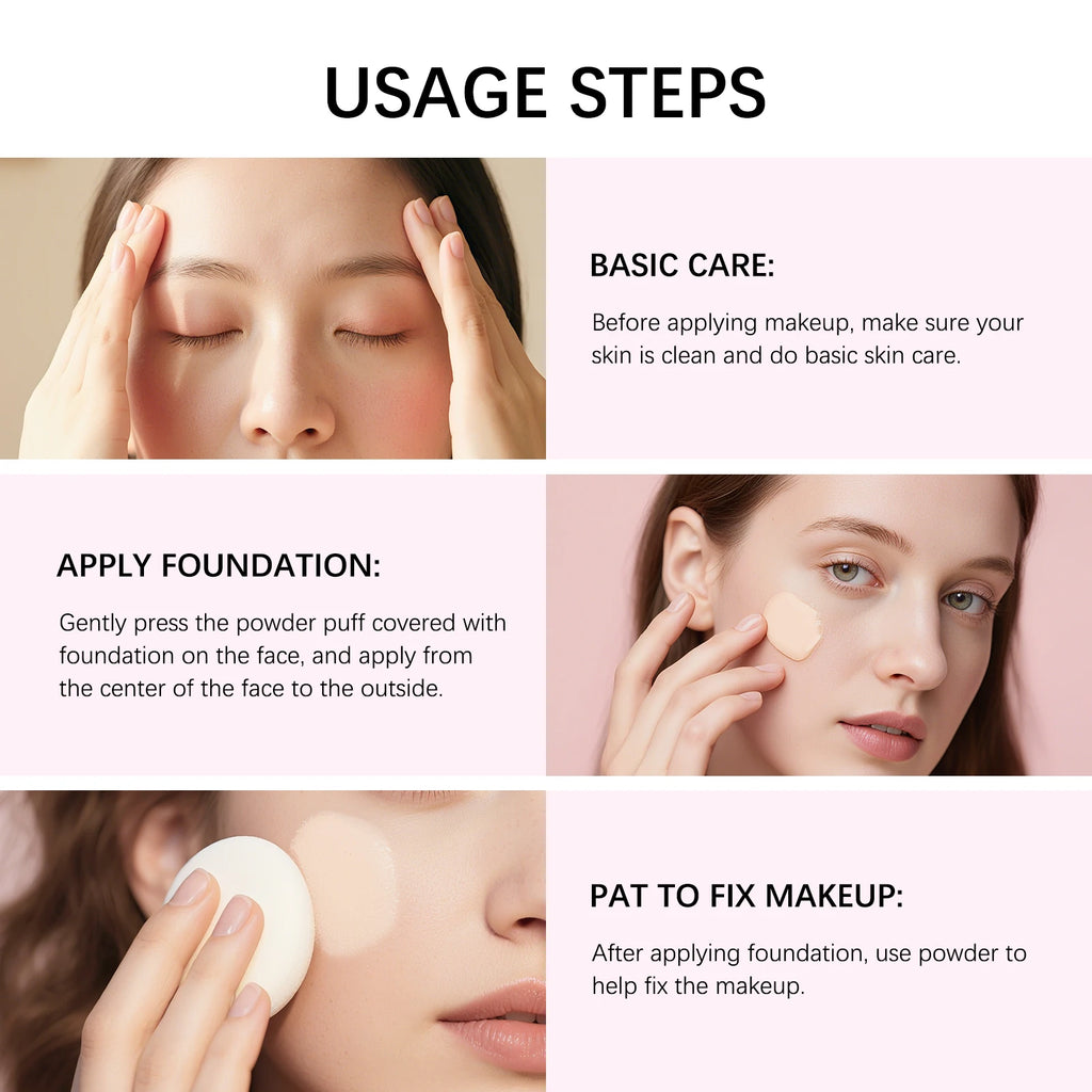Full Coverage Matte Foundation Balm 20g with Puff, Moisturizing Concealer for Flawless Finish, Suitable for All Skin Types - AliExpress 66